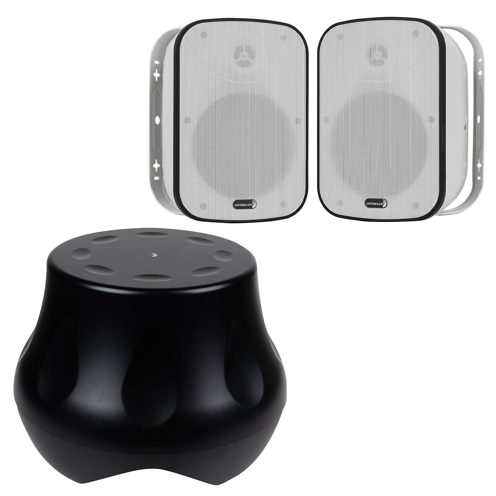 Dayton Audio Powered Outdoor Subwoofer and 6-1/2